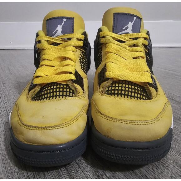 Jordan Air Jordan 4 Retro Lightning Yellow Black Men\'s Sneaker Low Top 8.5 main image 9